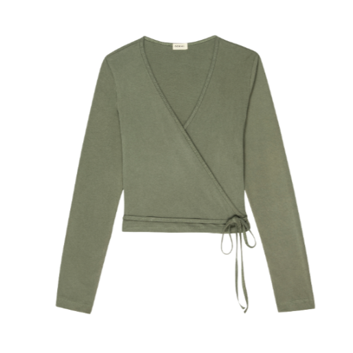jersey wrap top