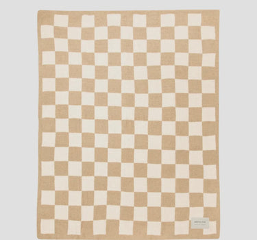 The Teddy Throw— Beige Check