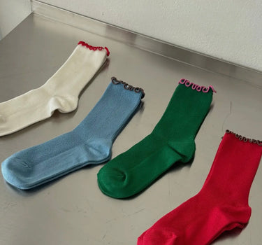 Ruffle Modal Socks