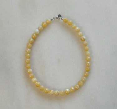 Short Yellow Jade Necklace
