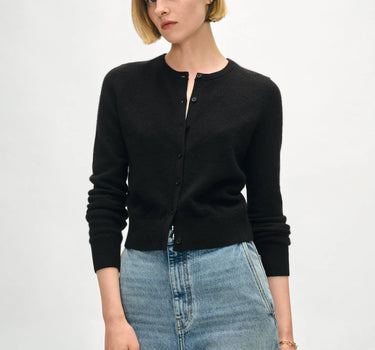 Essential Cashmere Crewneck Cardigan