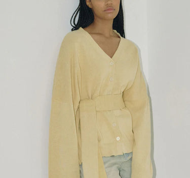 The Knit Cardigan, Wheat