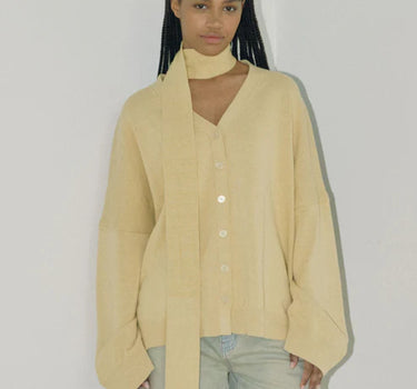 The Knit Cardigan, Wheat