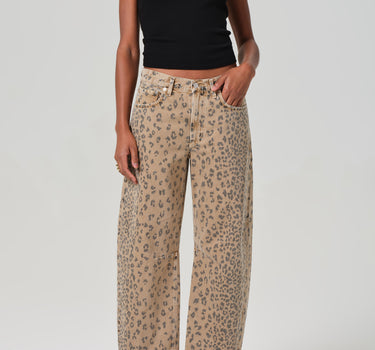 Miro Relaxed Jean in Natural Cheetah