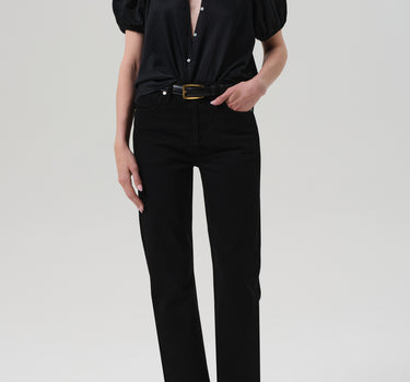 Blaine Vintage Straight in Solid Black