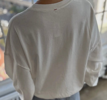 Cali Jersey Sweatshirt- White