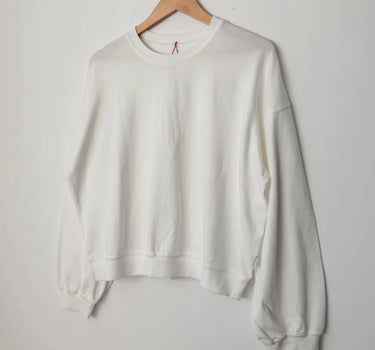 Cali Jersey Sweatshirt- White