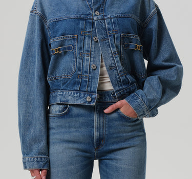 Alma Jacket With Horsebit in Sweetzer