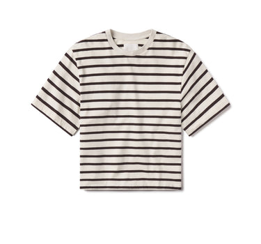 Goldie Tee in Chocolate Stripe