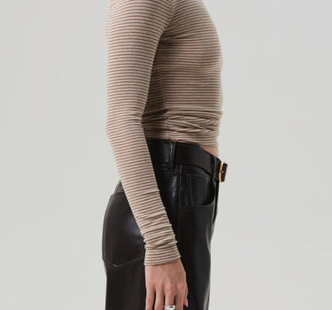 Caradene Turtleneck in Chiltern & Oatmeal Stripe