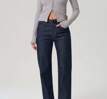 Zip Cardigan in Heather Grey