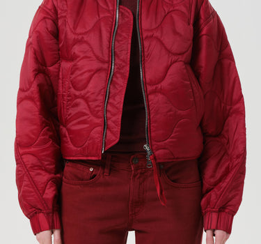 Iona Quilted Jacket in Tomato