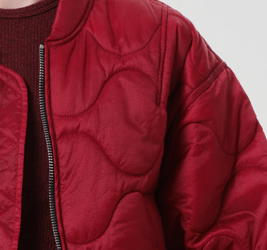 Iona Quilted Jacket in Tomato