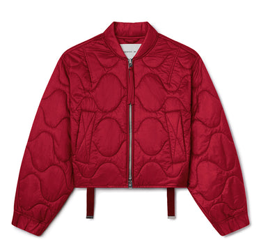 Iona Quilted Jacket in Tomato