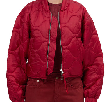 Iona Quilted Jacket in Tomato