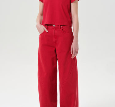Adine Tee: Shrunken Tee in Tomato