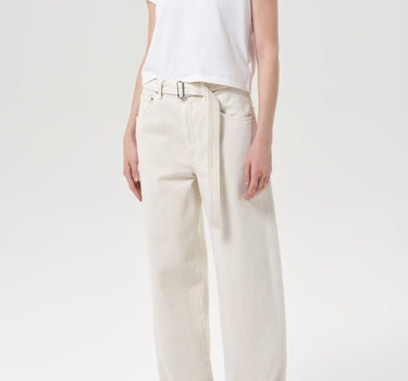 Adine Tee: Shrunken Tee in White Ash