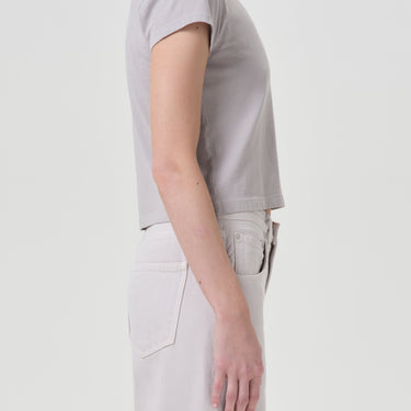 Adine Tee: Shrunken Tee in Flake