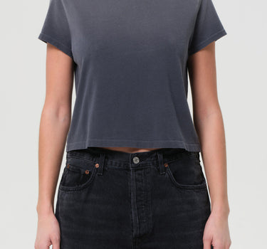 Adine Tee: Shrunken Tee in Windstorm