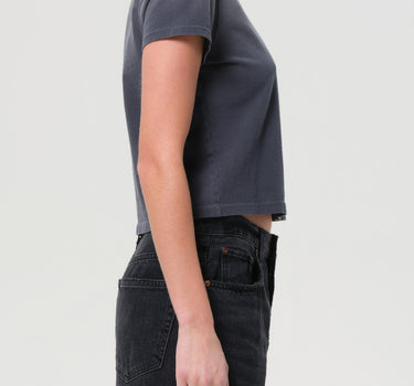 Adine Tee: Shrunken Tee in Windstorm