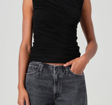 Ester Twist Tank in Black