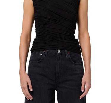 Ester Twist Tank in Black