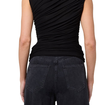 Ester Twist Tank in Black