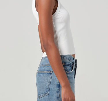 Shrunken Poppy Tank in White