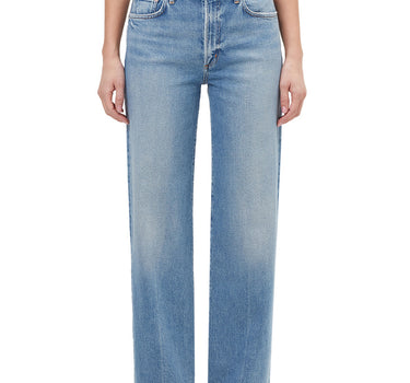 Harper Jean: Mid Rise Relaxed Straight in Forum
