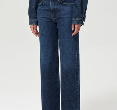 Harper Jean: Mid Rise Relaxed Straight in Echo