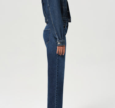 Harper Jean: Mid Rise Relaxed Straight in Echo