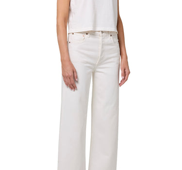 Ren: High Rise Wide Leg - 100% Cotton in Fortune Cookie