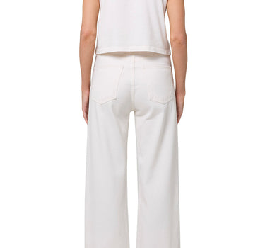 Ren: High Rise Wide Leg - 100% Cotton in Fortune Cookie