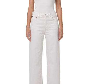 Ren: High Rise Wide Leg - 100% Cotton in Fortune Cookie