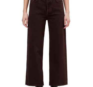 Ren Jean: High Rise Wide Leg in Sloe Berry