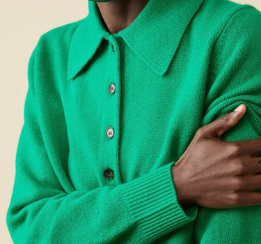 The Cashmere Polo in Kelly