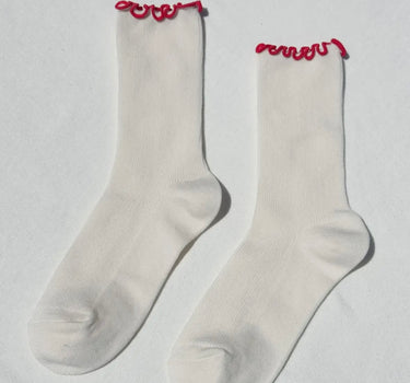 Ruffle Modal Socks