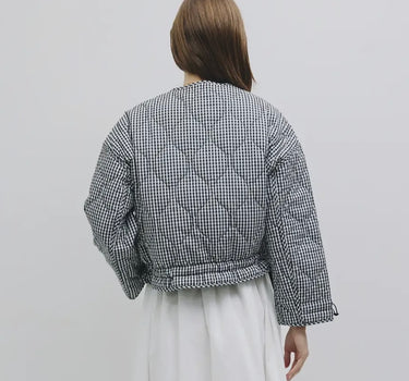 The Rochelle Jacket | Quilted Gingham Jacket