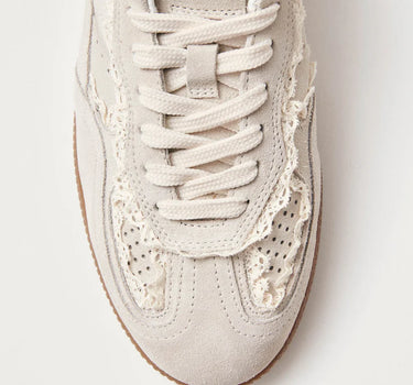 TB.490 CROCHET CREAM LEATHER SNEAKERS