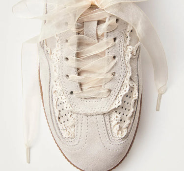 TB.490 CROCHET CREAM LEATHER SNEAKERS