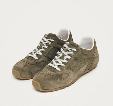 TB.56 SUEDE KHAKI LEATHER SNEAKERS
