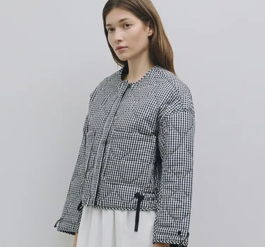 The Rochelle Jacket | Quilted Gingham Jacket