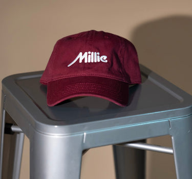 MILLIE SPORTSWEAR BASEBALL CAP- BURGANDY