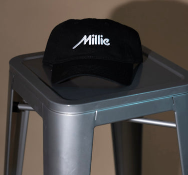 MILLIE SPORTSWEAR BASEBALL CAP- BLACK