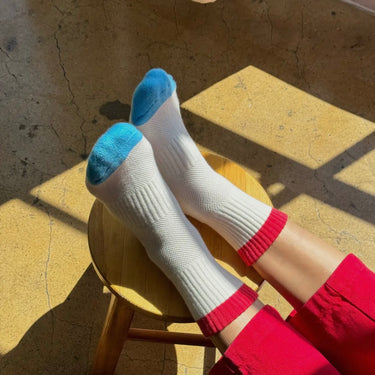 Color Block Girlfriend Sock