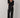 The Linen Crop Racer Stripe Pant - Jet