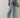 The Linen Crop Racer Stripe Pant- Sage