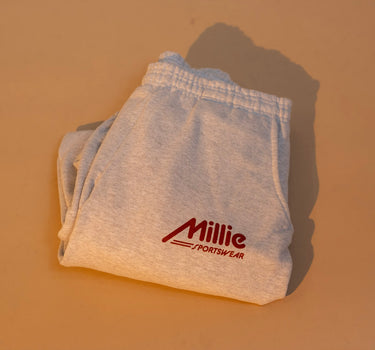 MILLIE SPORTSWEAR SWEATPANTS— HEATHER GREY