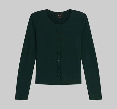 LAUREN CLASSIC CARDIGAN- EMERALD