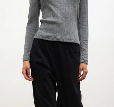 Pointelle Slim Fit Long Sleeve